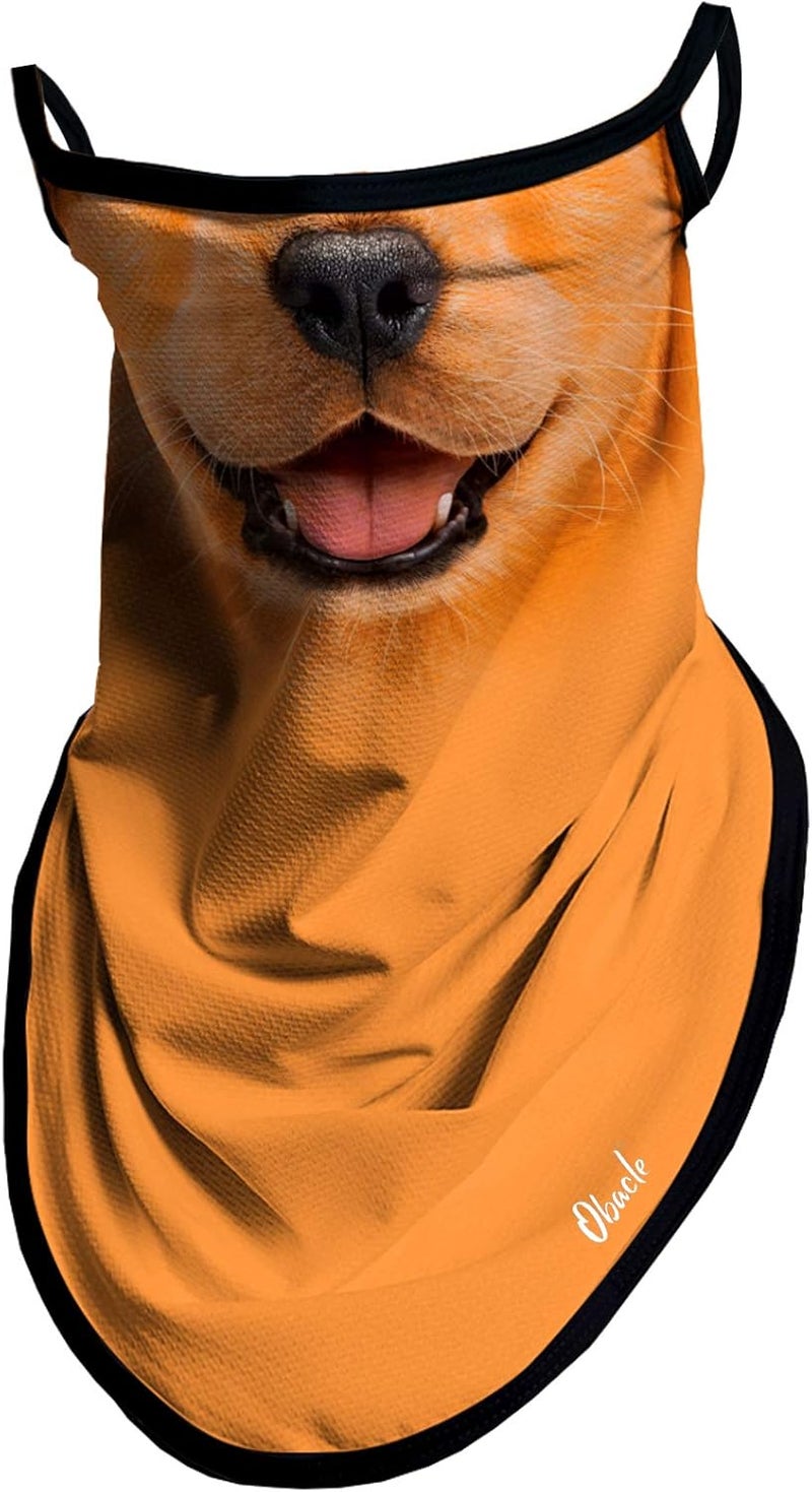 Obacle Bandana Face Mask with Ear Loops Neck Gaiter Face Mask Scarf Face Cover for Men Women - Image 1